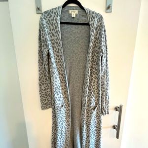 Jessica Simpson Long Leopard Cardigan. Size L